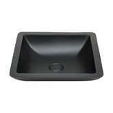 Classique 420 Matte Black Cast Stone Above Counter Basin